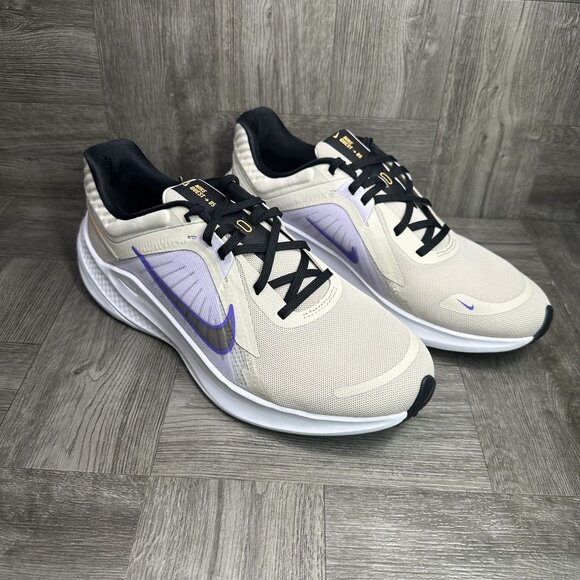 RARE Nike Athletic Shoes in feminine Cream and Lavender Purple details. Mint - Picture 2 of 7